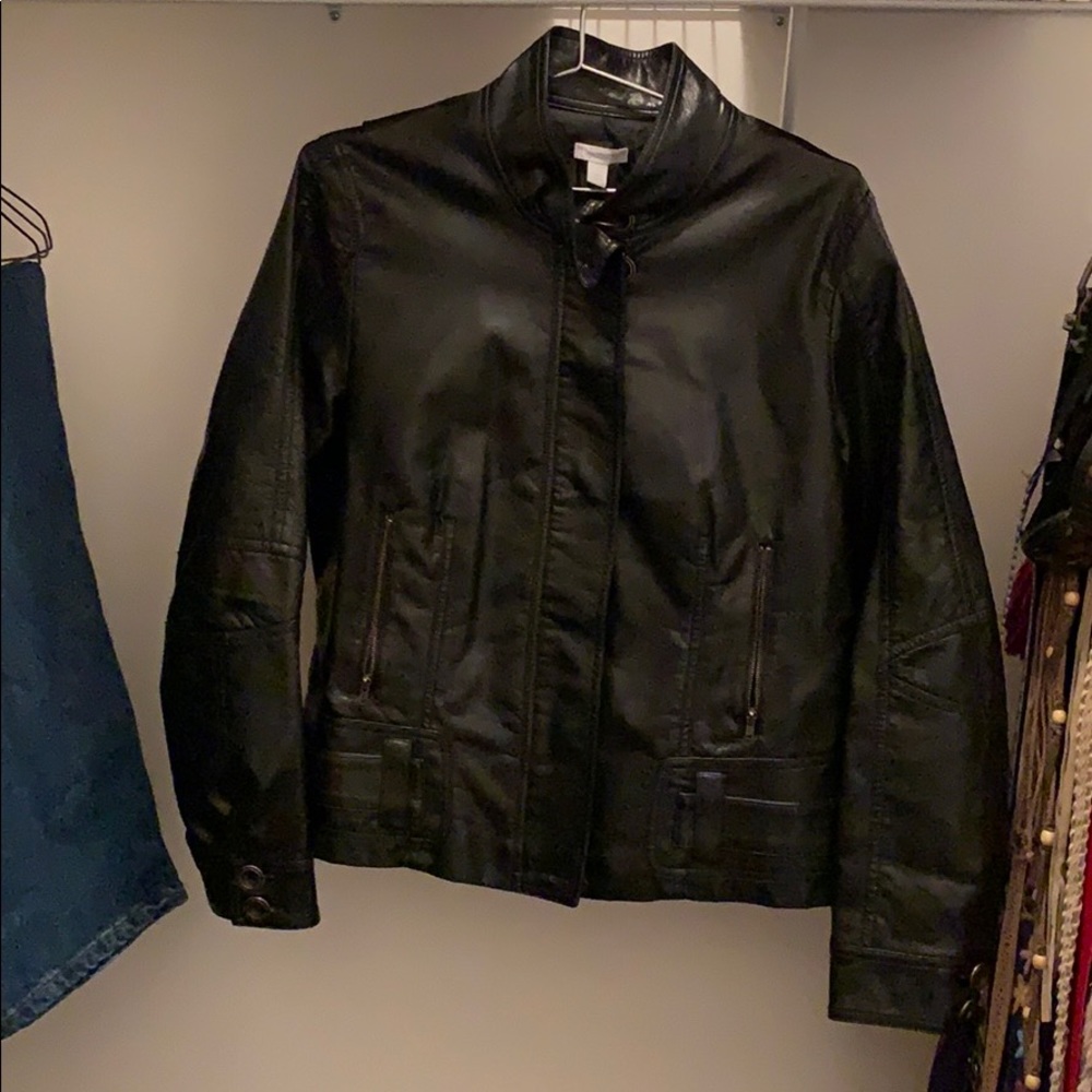 Relativity faux leather jacket